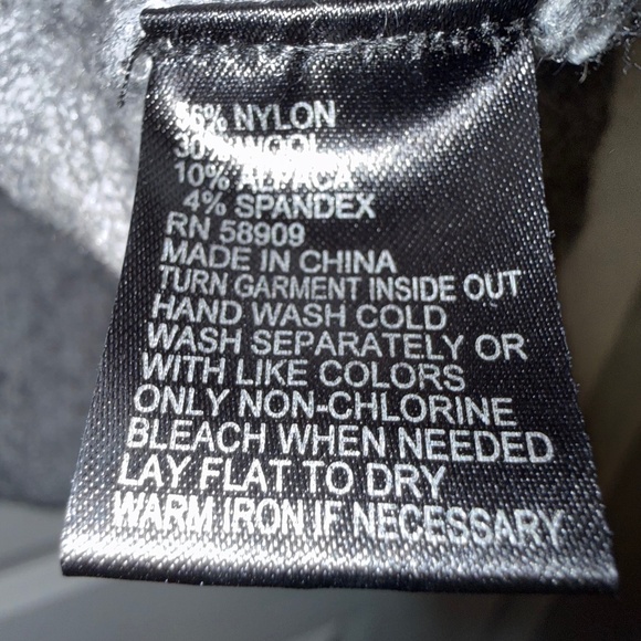 Antonio Melani Gray Peplum Wool Alpaca Blend Sweater Bell Sleeves Size Medium - Picture 10 of 10